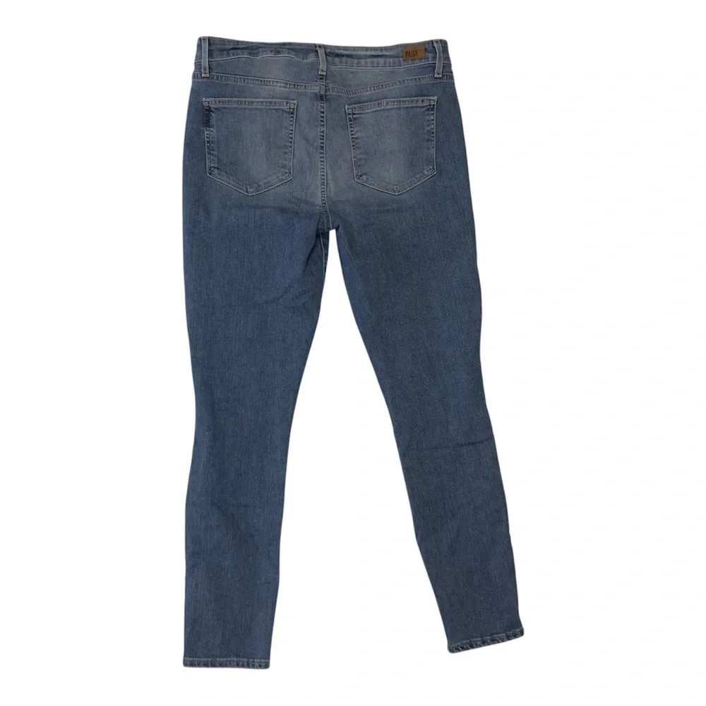 PAIGE Women's Skinny Jeans in Light Blue - Picture 3 of 9